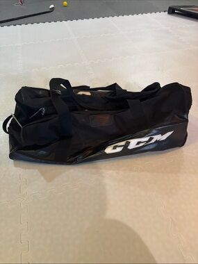 CCM Black and White Hockey Duffel Bag
